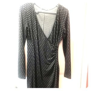 Long sleeve cocktail dress